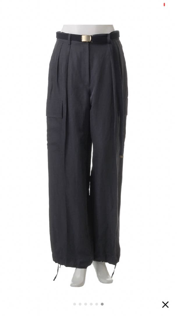 ebure リネンアセテートカーゴパンツ