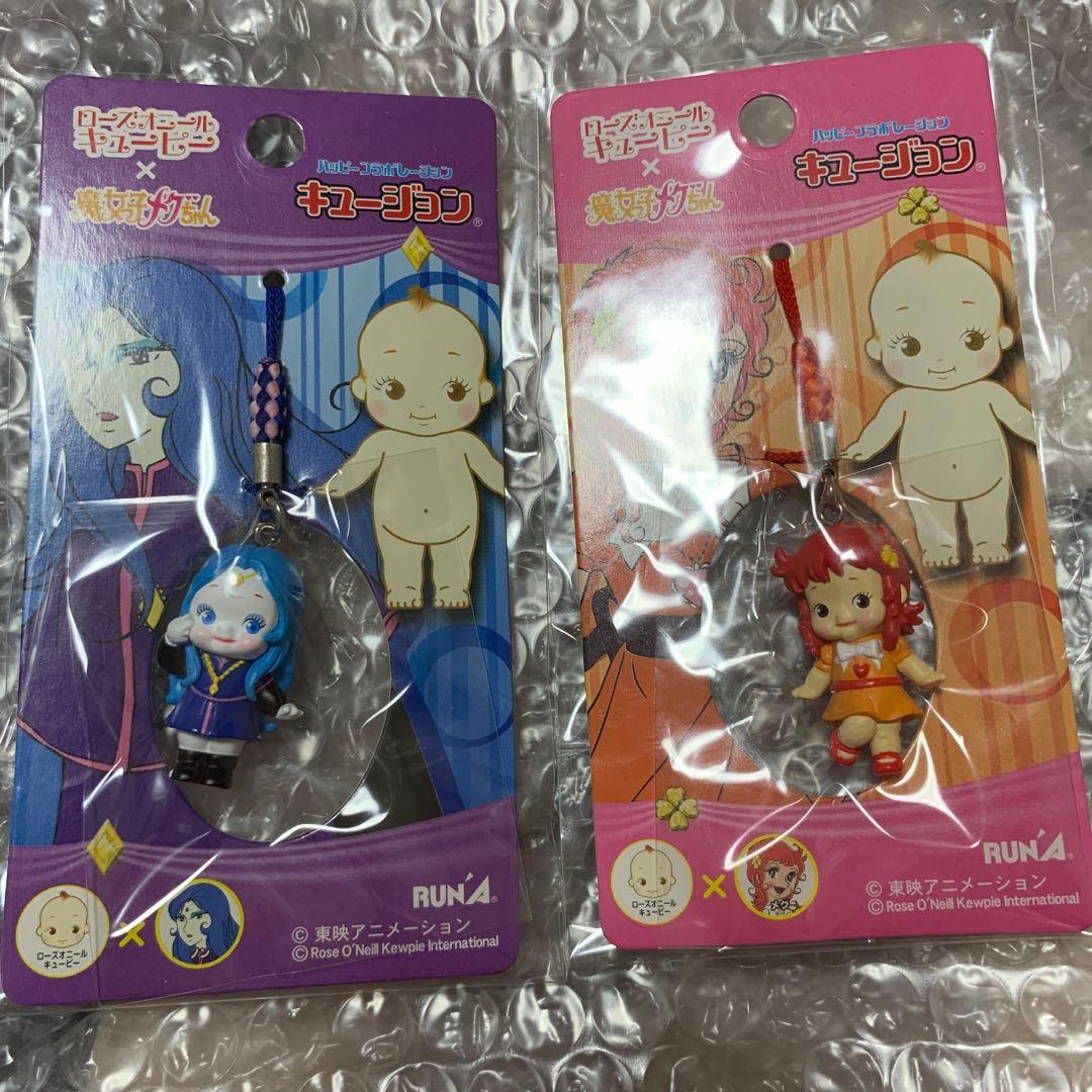 キュージョン　魔女っ子メグちゃん　ノン　ローズオニールキューピー　根付ストラップ