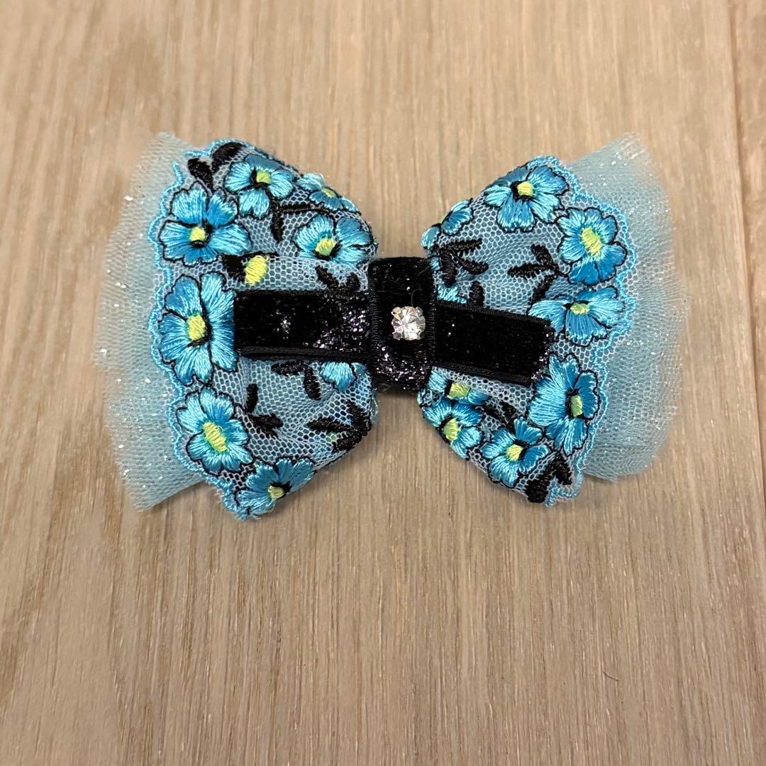 リュクスバーディLuxe birdieシルエットワンピバレッタセットブルー犬服