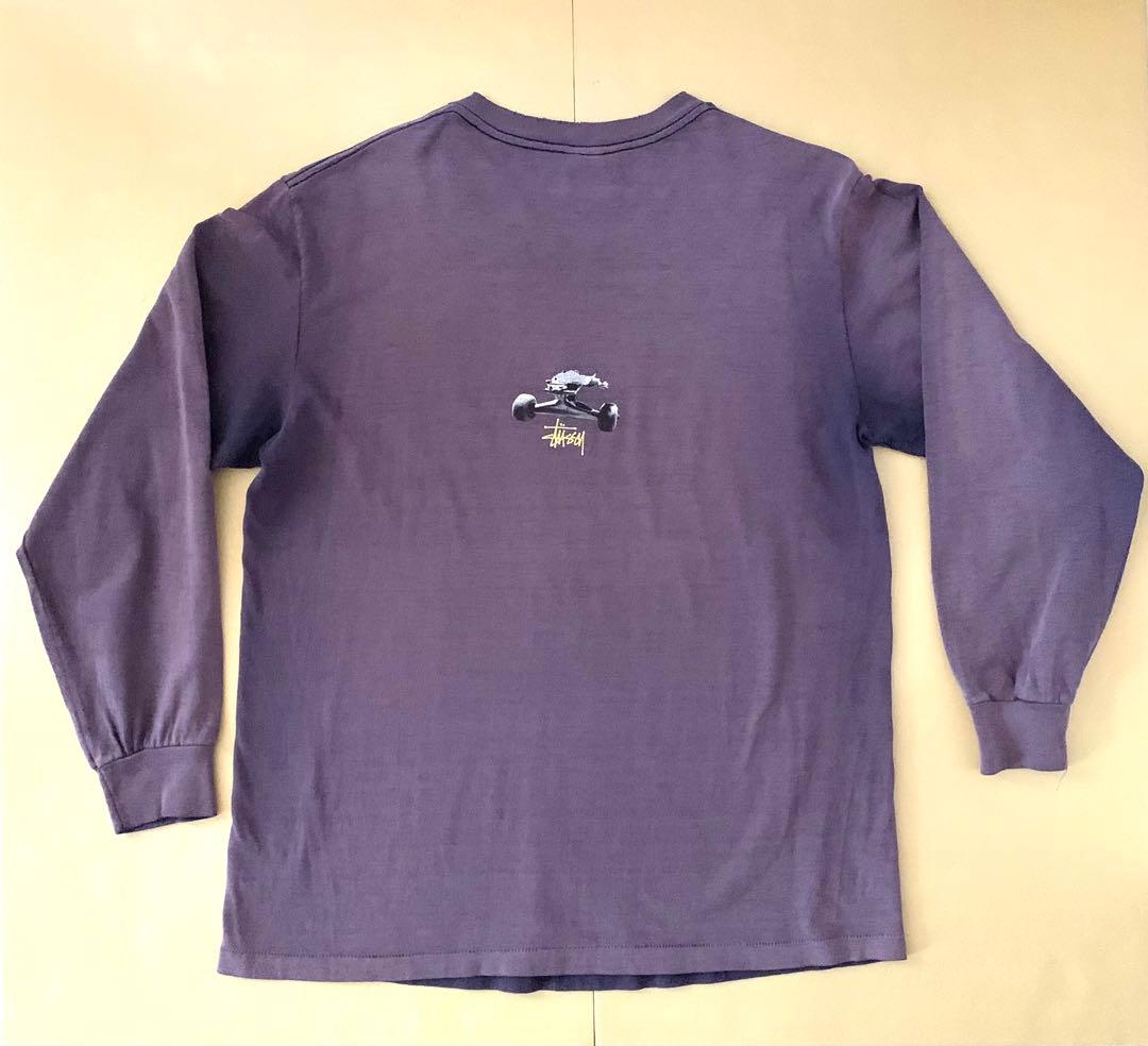 old stussy オールドステューシー ロンT Tシャツ スケボー 紺タグ