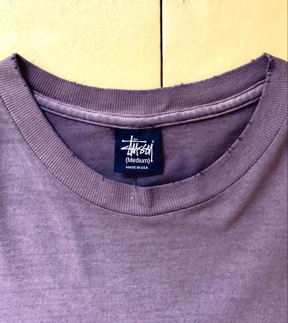 old stussy オールドステューシー ロンT Tシャツ スケボー 紺タグ