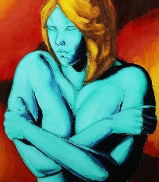 焔仁 　そごう美術館横浜展と奈良展に出品された作品タイトル「あざみ」50号