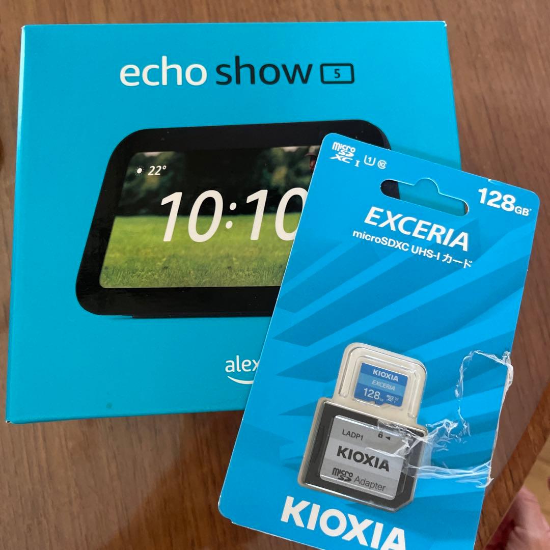値下Echo Show 5 第3世代& MicroSDXCカード（128GB）
