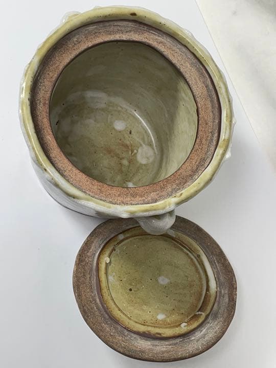 古い蓋物・陶器・陶芸・茶道具・水差し