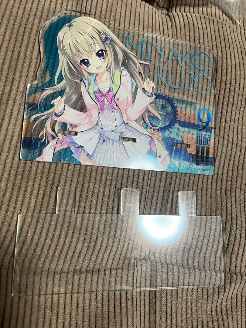 ぱれっと　9-nine- 九條都　ぬいぐるみ　アクリルフィギュア　スマホスタンド