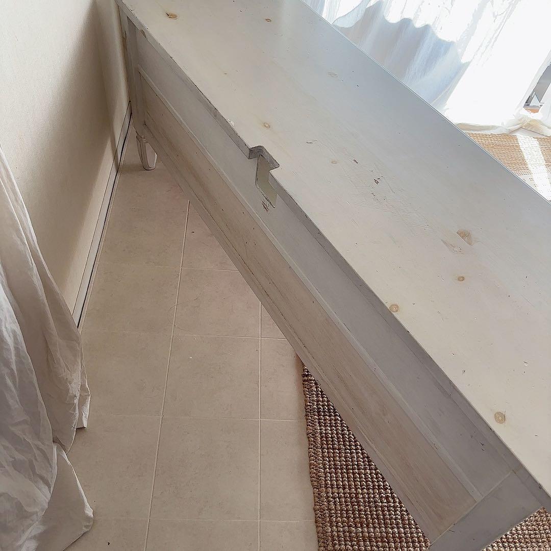 rira♡　直接配送 アンティーク　白家具　テレビ台　フレンチシャビー