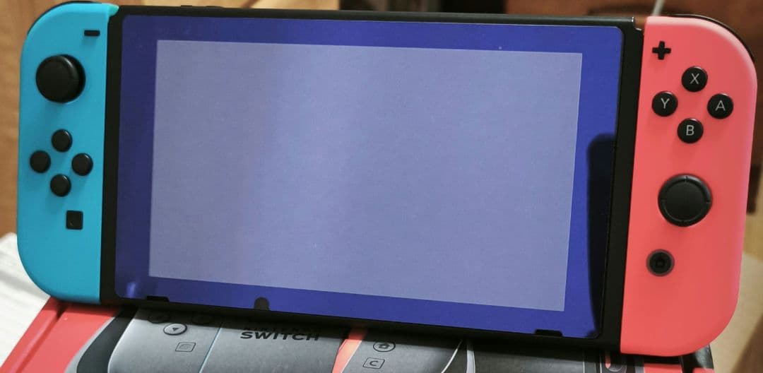 ニンテンドースイッチ　ネオンブルー　本体　中古品