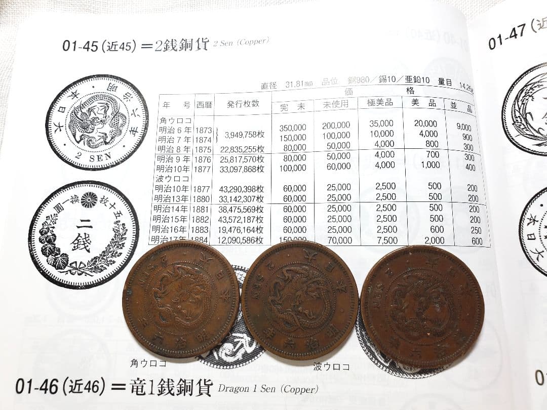 専用品になります　菊10銭特年4枚　2銭銅貨明治6年3枚　菊5銭白銅貨80枚