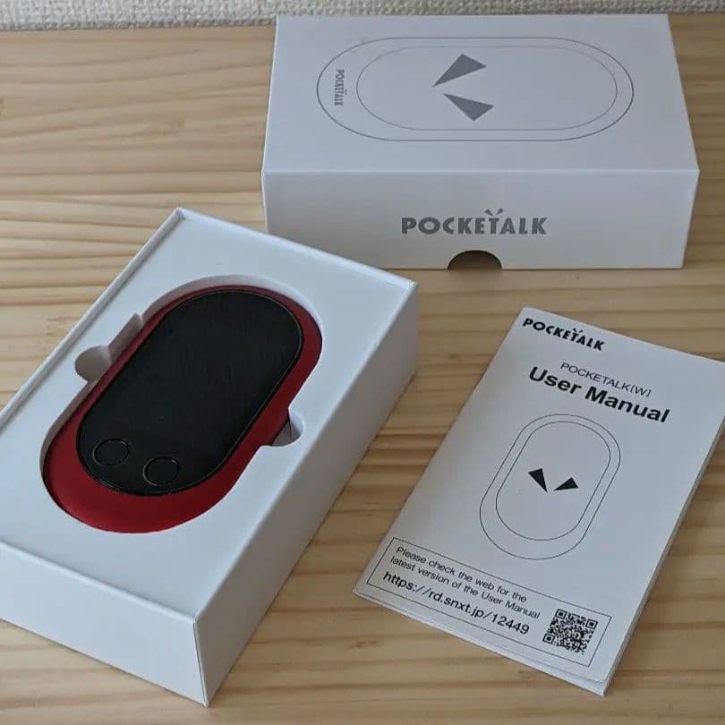ポケトーク　POCKETALK W W1PGR　翻訳機　レッド