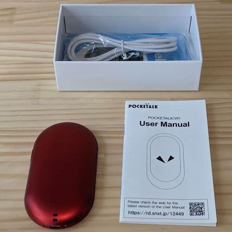 ポケトーク　POCKETALK W W1PGR　翻訳機　レッド