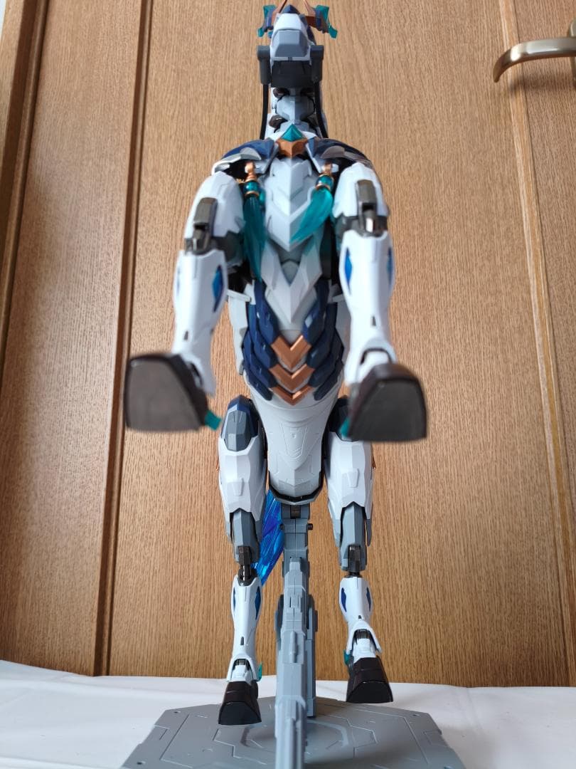 摩動核　天佑星 龍胆虎将 趙雲 玉蘭白龍駒付き MNP-XH05　素組み完成品