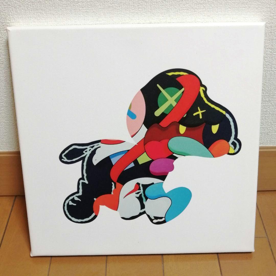 KAWS　カウズ　SNOOPY　スヌーピー　アートキャンバス　トートバッグ
