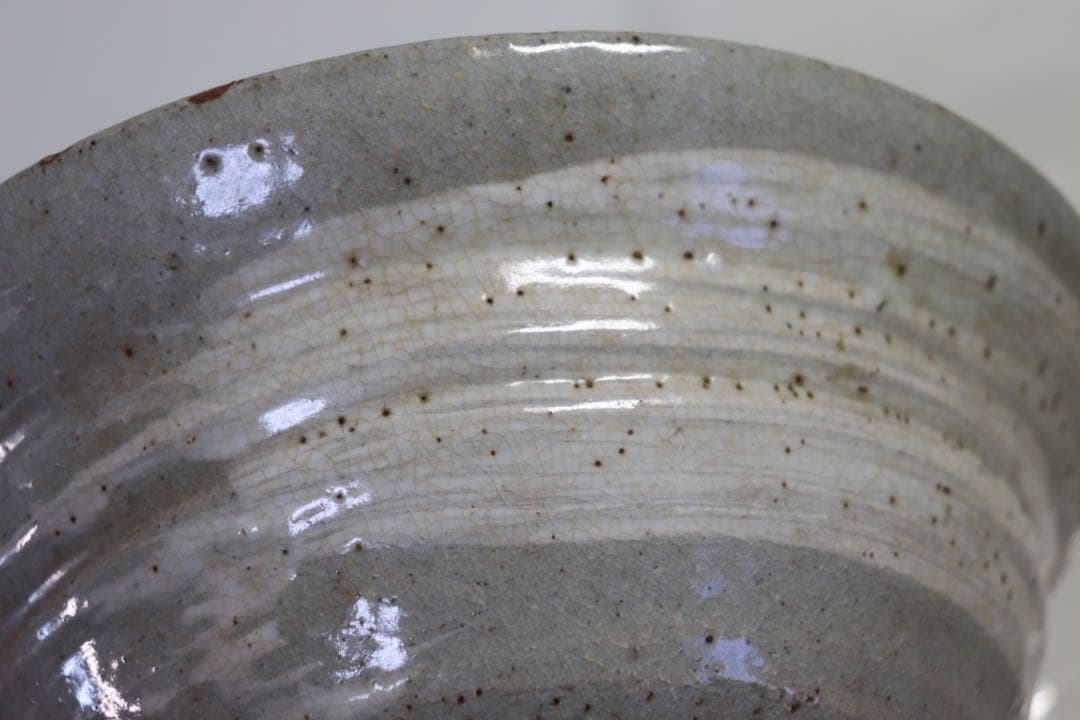 時代　清水六兵衛　刷毛茶碗　アンティーク　送料込み1122