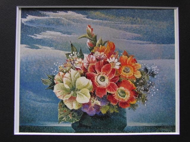 熊本正義、「初夏」、希少な額装用画集より、新品高級額装付