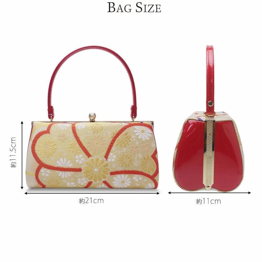 草履 バッグ セット 帯地 3枚芯 ヒール草履 振袖 uzouri52-1