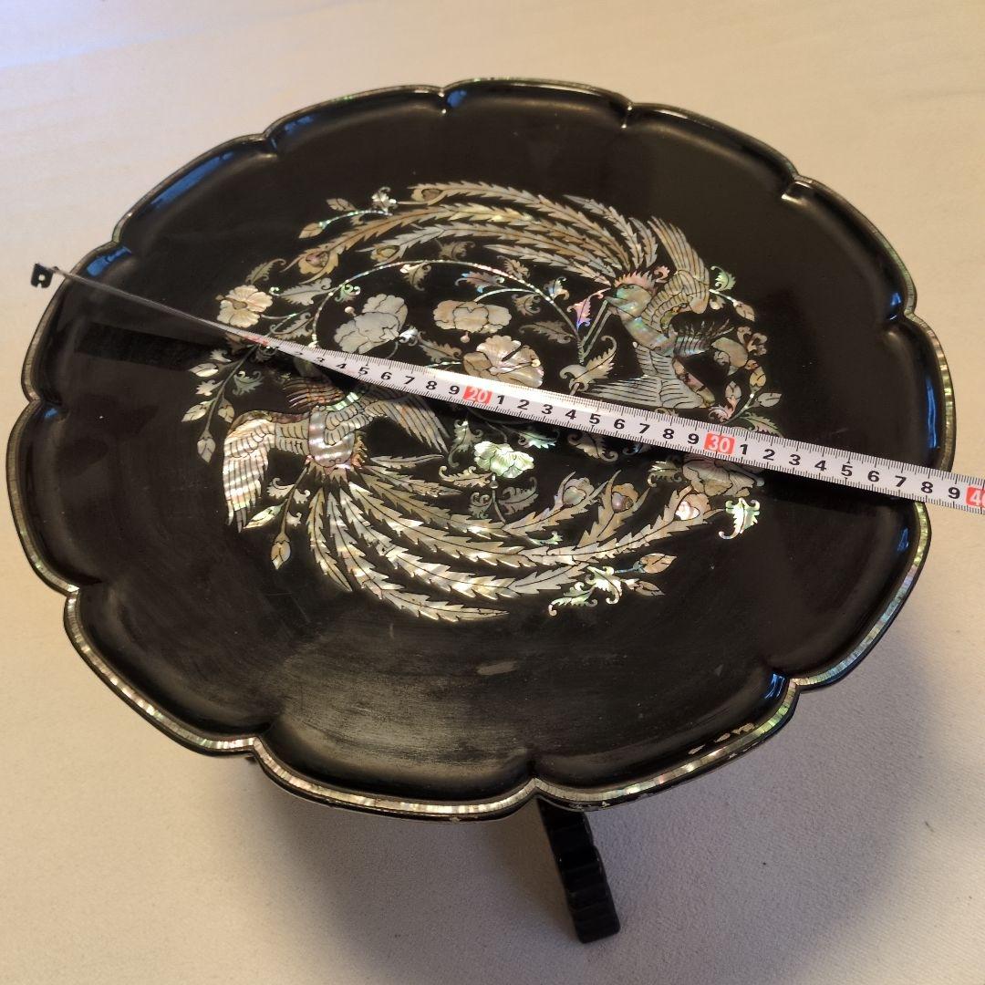 李朝家具　鳳凰螺鈿　李朝膳　ソバン　螺鈿　　膳　骨董　朝鮮美術　アンティーク