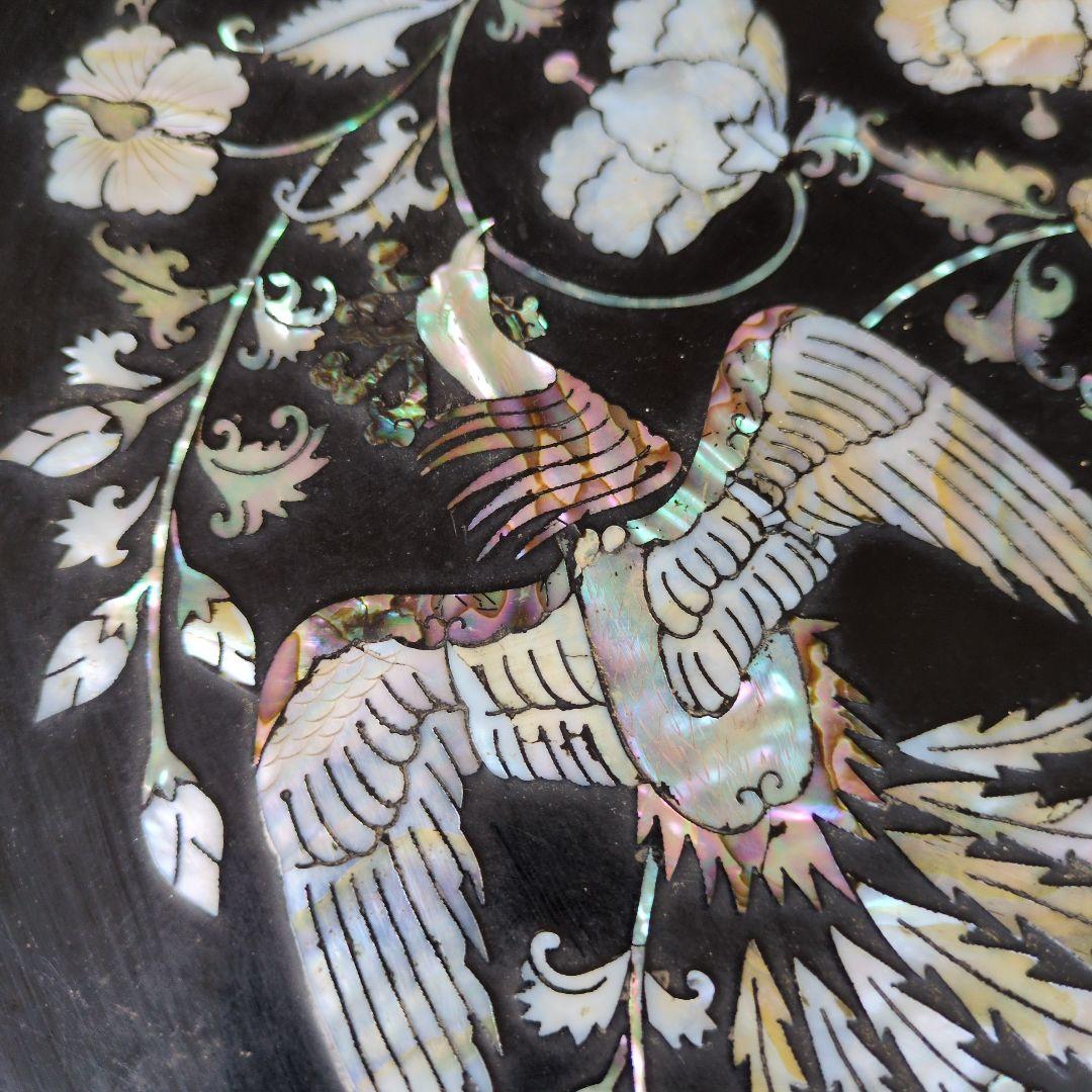 李朝家具　鳳凰螺鈿　李朝膳　ソバン　螺鈿　　膳　骨董　朝鮮美術　アンティーク