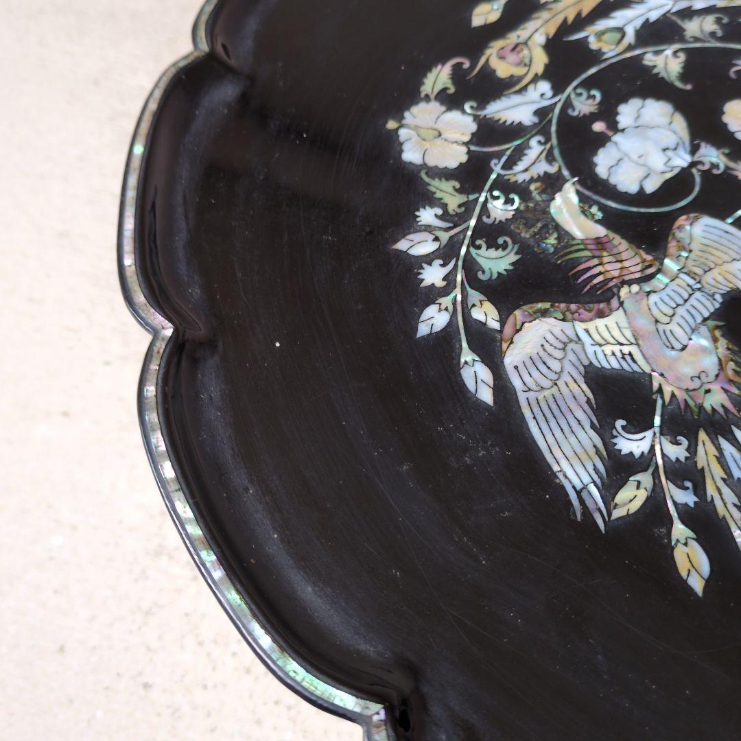 李朝家具　鳳凰螺鈿　李朝膳　ソバン　螺鈿　　膳　骨董　朝鮮美術　アンティーク