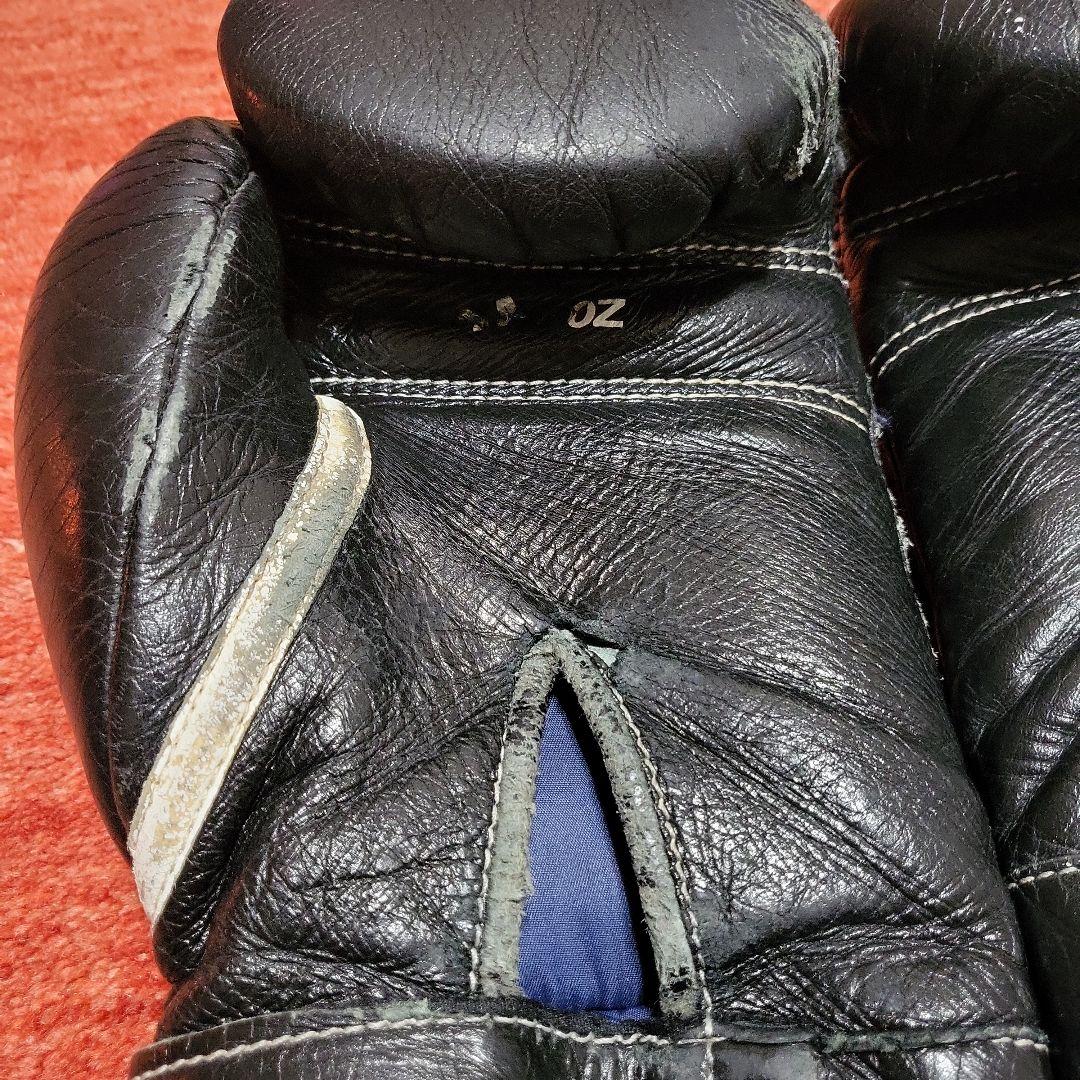 Winning ウイニング ボクシンググローブ 14oz テープ 黒 本革