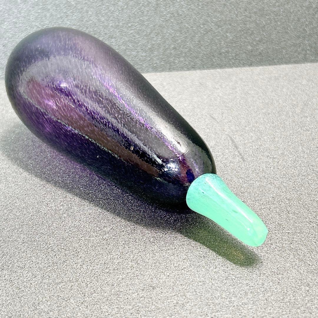 KOSTA BODA ボダ ナス型オブジェ ガラス製 ベジタブル型