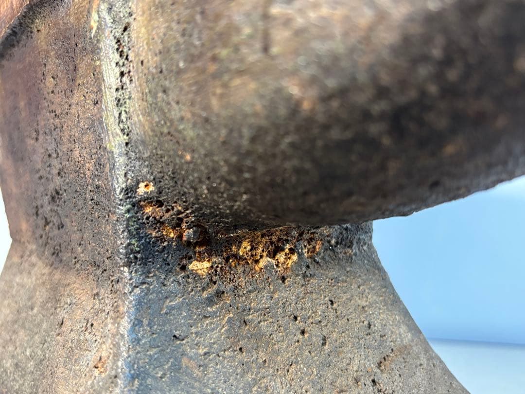 鍛冶屋の金床アンビル 金床 　角付き 作業台 叩き台