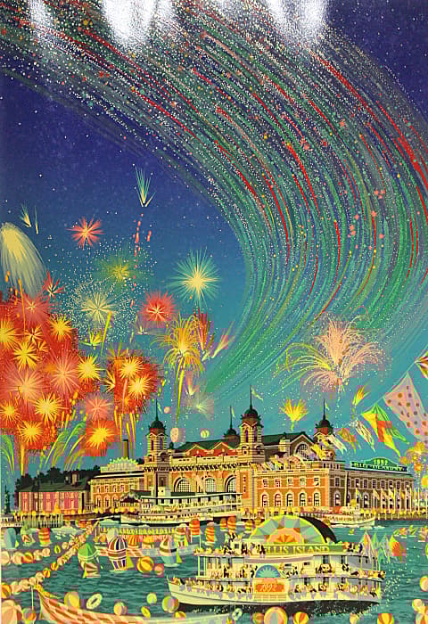 ヒロヤマガタ【エリスアイランド】 シルクスクリーン