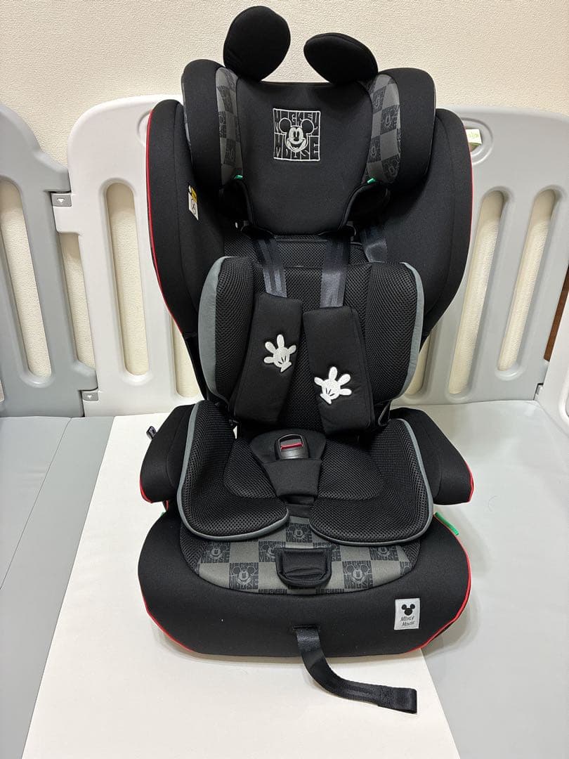 【未使用】ハーネスジュニア FIXネクスト /ミッキーマウス チャイルドシート