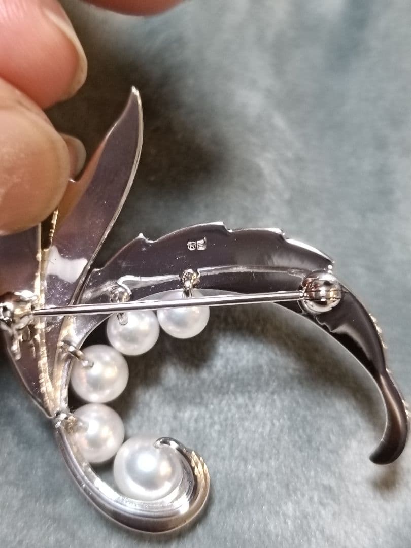 ミキモト MIKIMOTO 御木本　パール ブローチ 本真珠 コサージュ