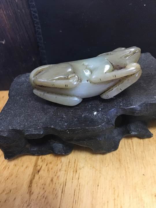 白玉 和田青白玉 独角瑞兽 清代
