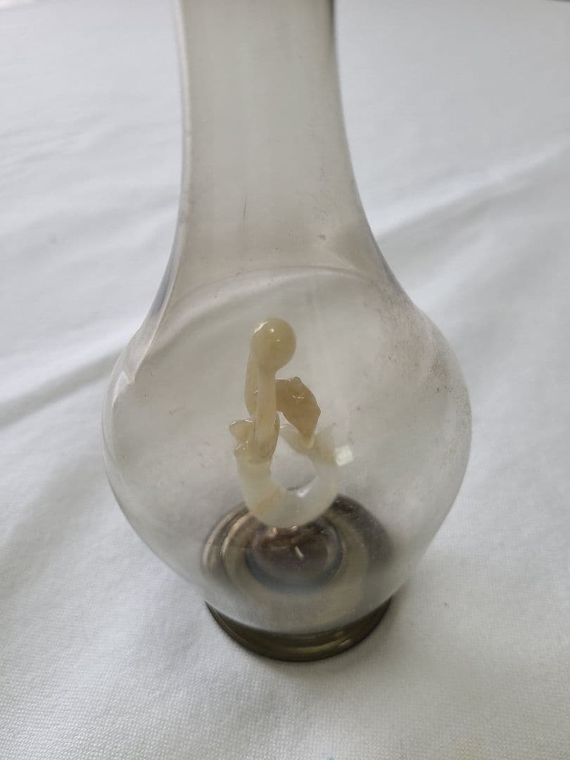 アールデコ期ビミニグラス　スモークガラス製マーメイドデキャンタとグラスセット