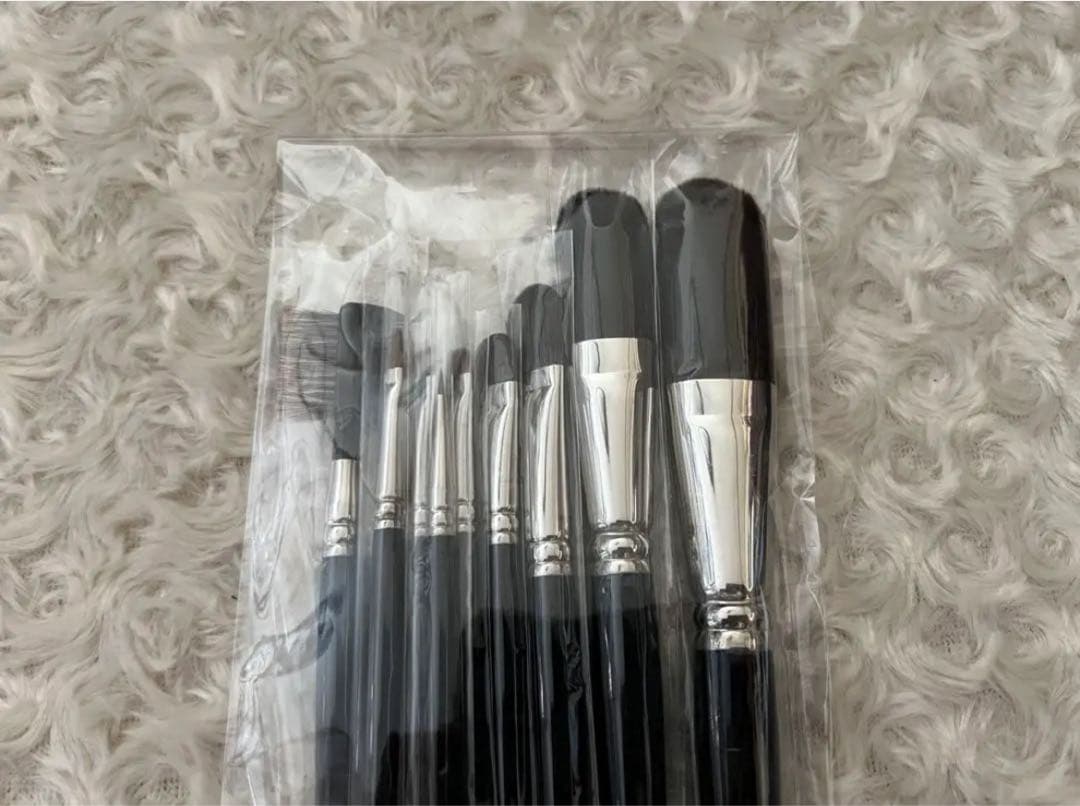 熊野筆　文宏堂　KBシリーズ　メイクブラシセット〈9本セット〉灰リス※