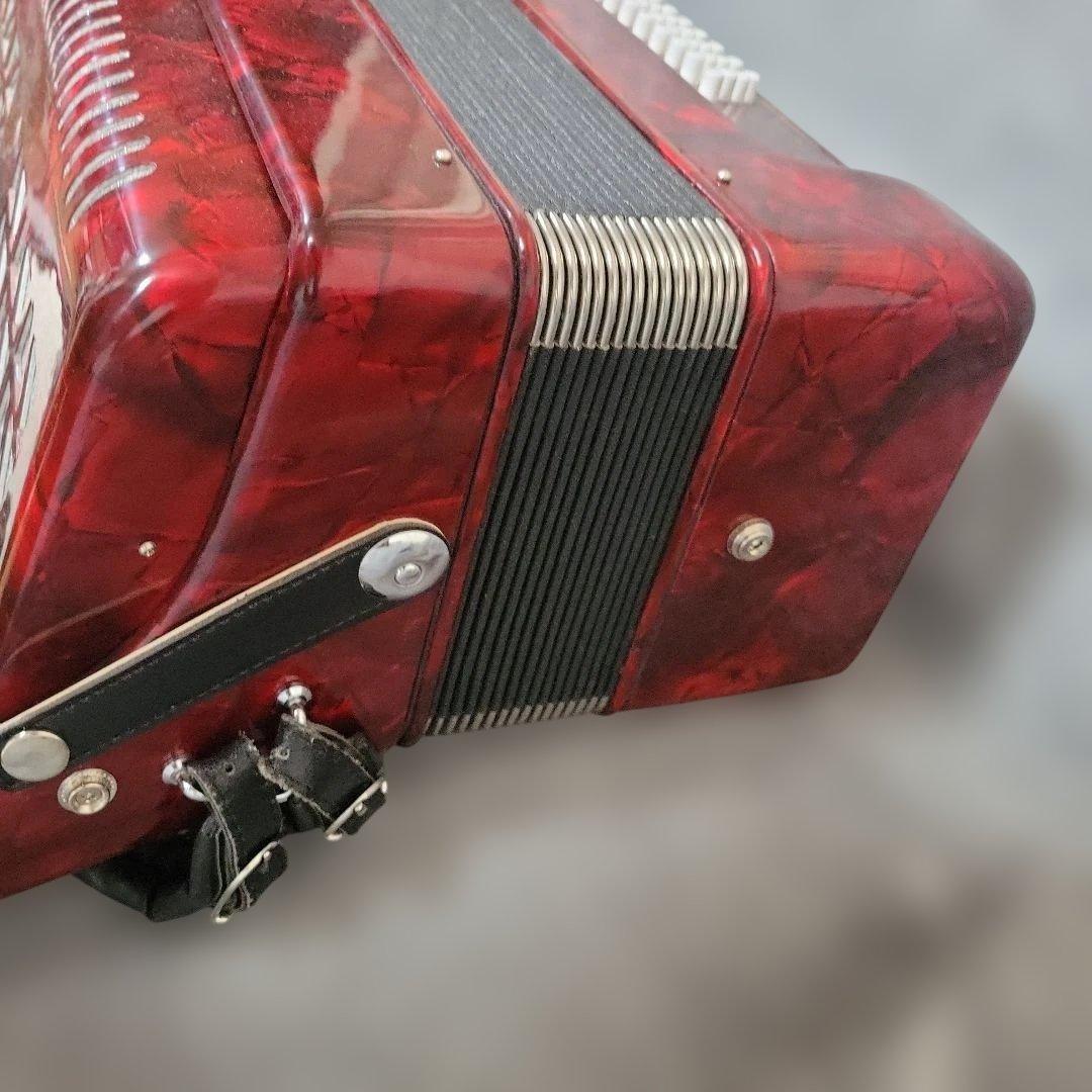 キョーリツ ACD-500/RD アコーディオン 赤 ケース付き