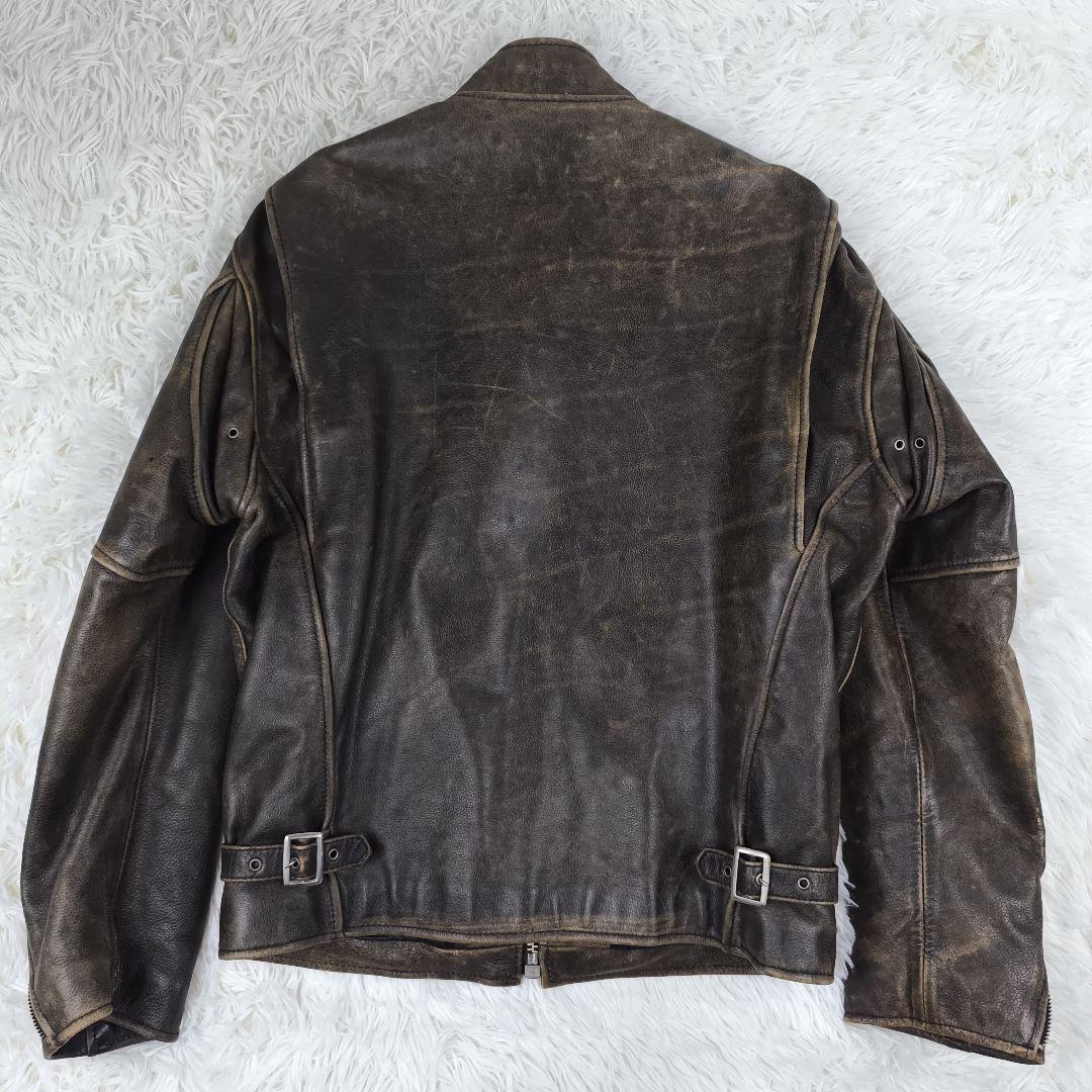 ✨美品✨ R.B.C アールビーシー シングルライダースジャケット レザー 茶色