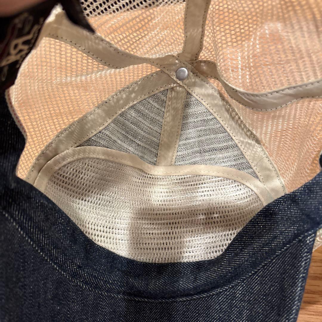 美品RRLダブルアールエル　Denim Trucker Cap　キャップ