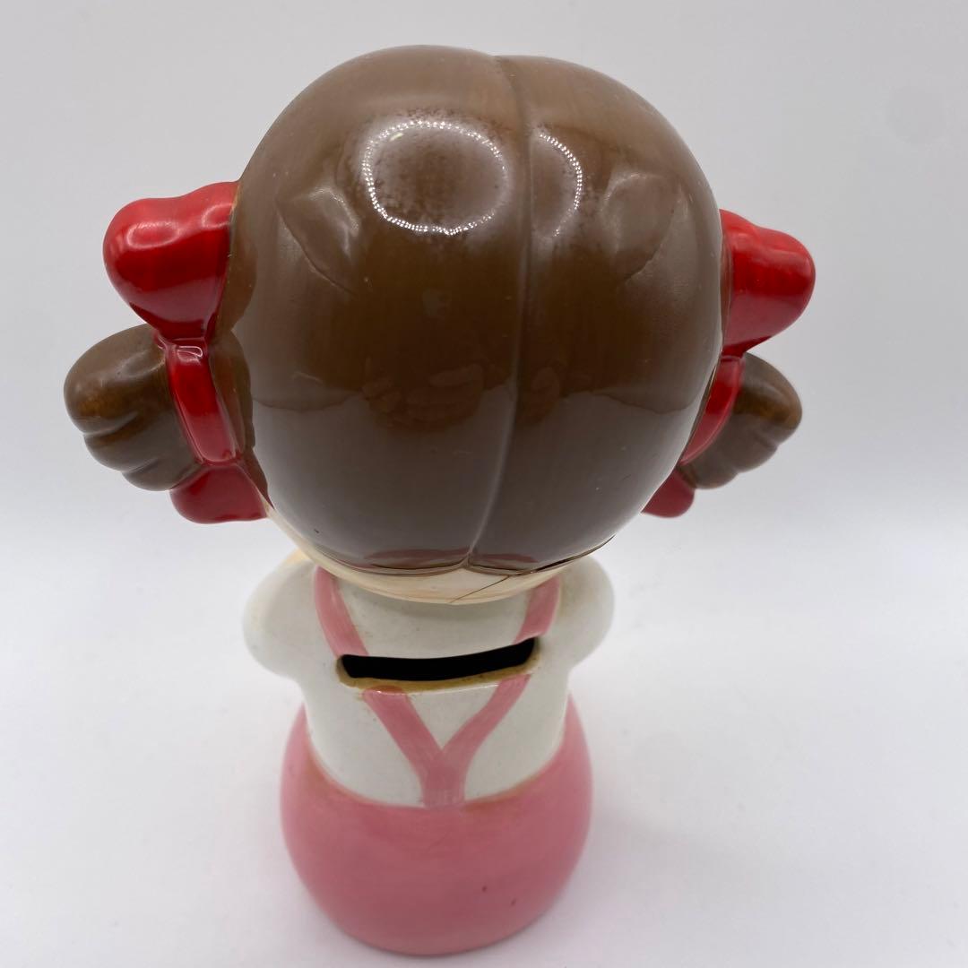 昭和レトロ　不二家　激レア 陶器製 貯金箱　ペコちゃん　非売品