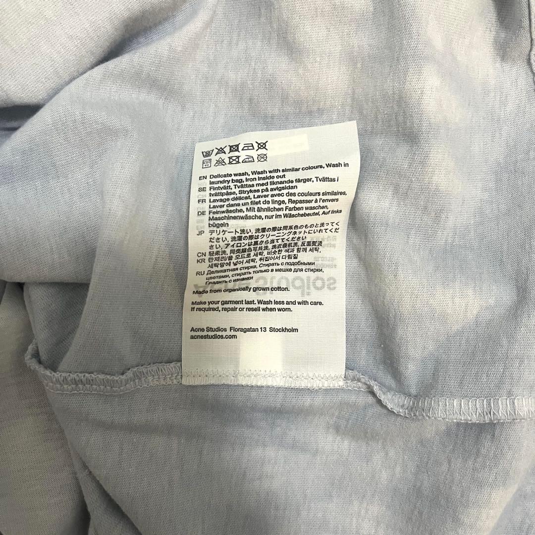 Acne Studios ロゴプリントタイダイダメージTシャツ
