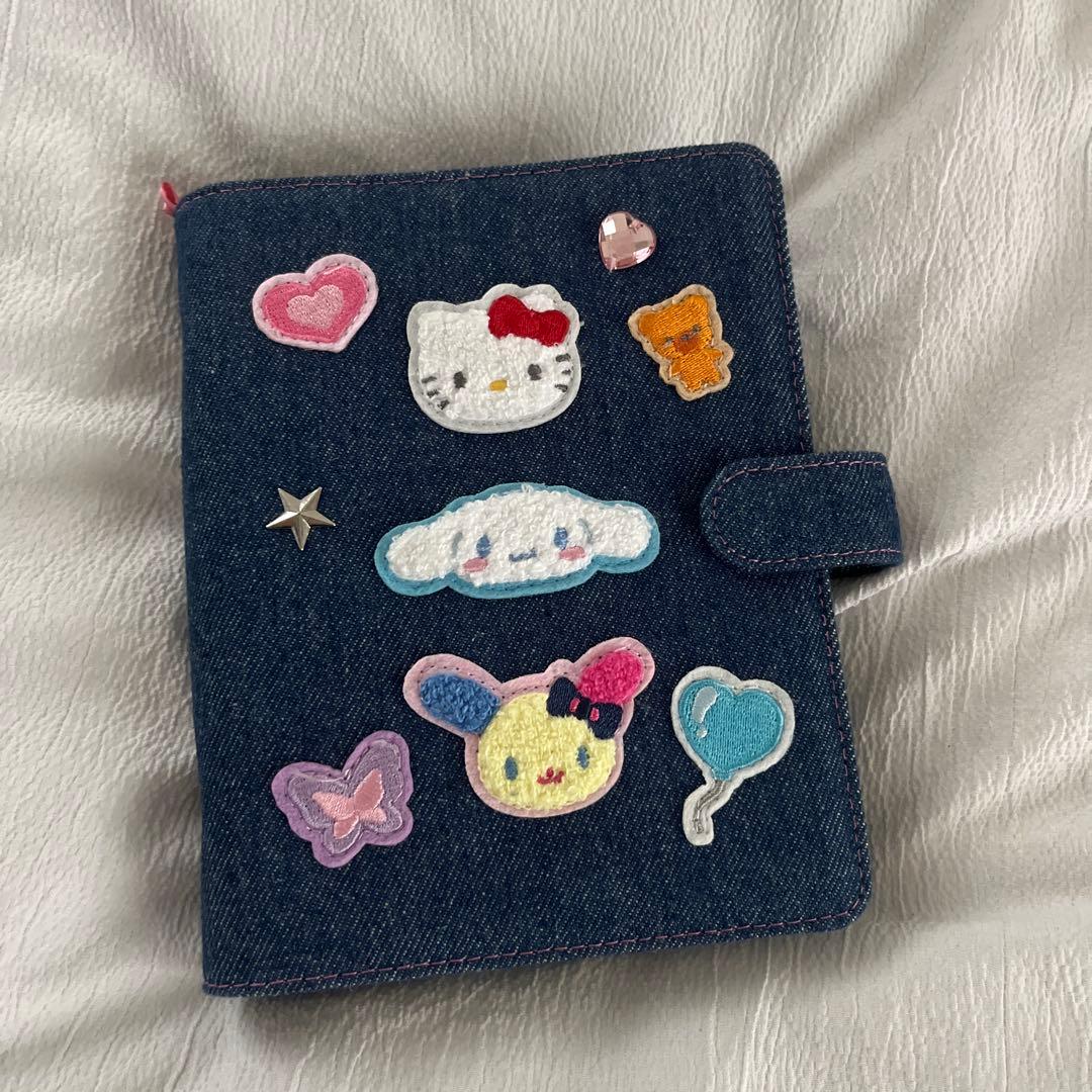 サンリオ　デニムワッペン　バインダー