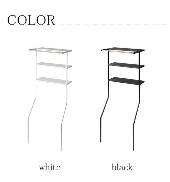 山崎実業 公式 towerシリーズ　立て掛けランドリーシェルフ　ブラック