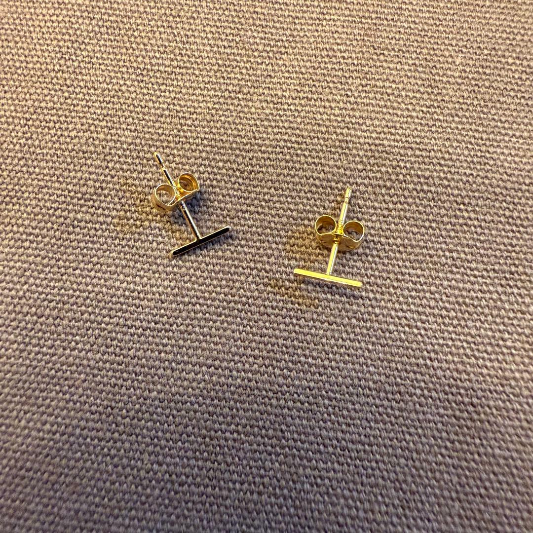 エテ　ete 「ONLINE Limited」 K10YG ワイヤー ピアス