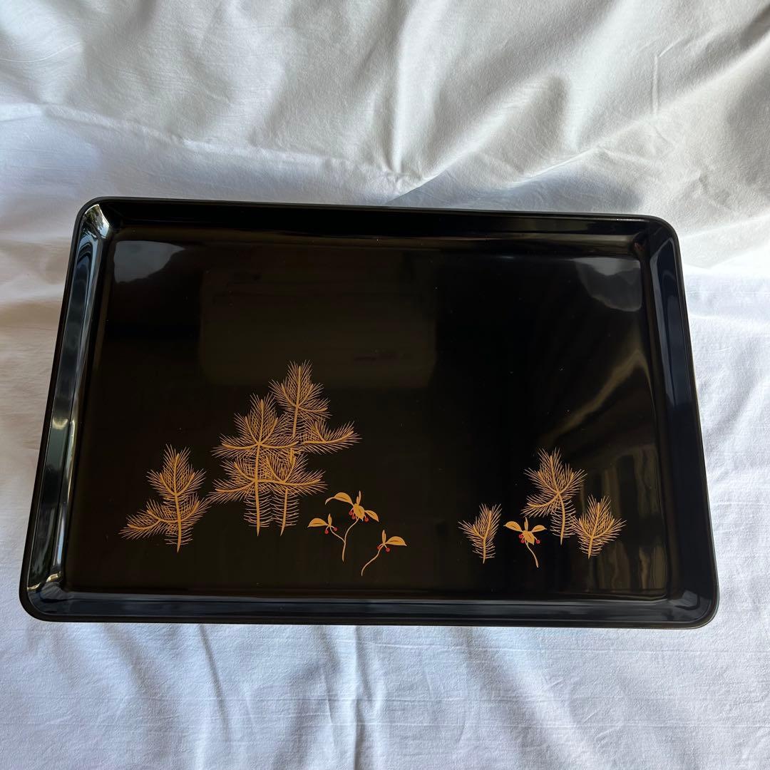 お屠蘇セット　おとそ　御屠蘇器　黒 木製 漆塗り