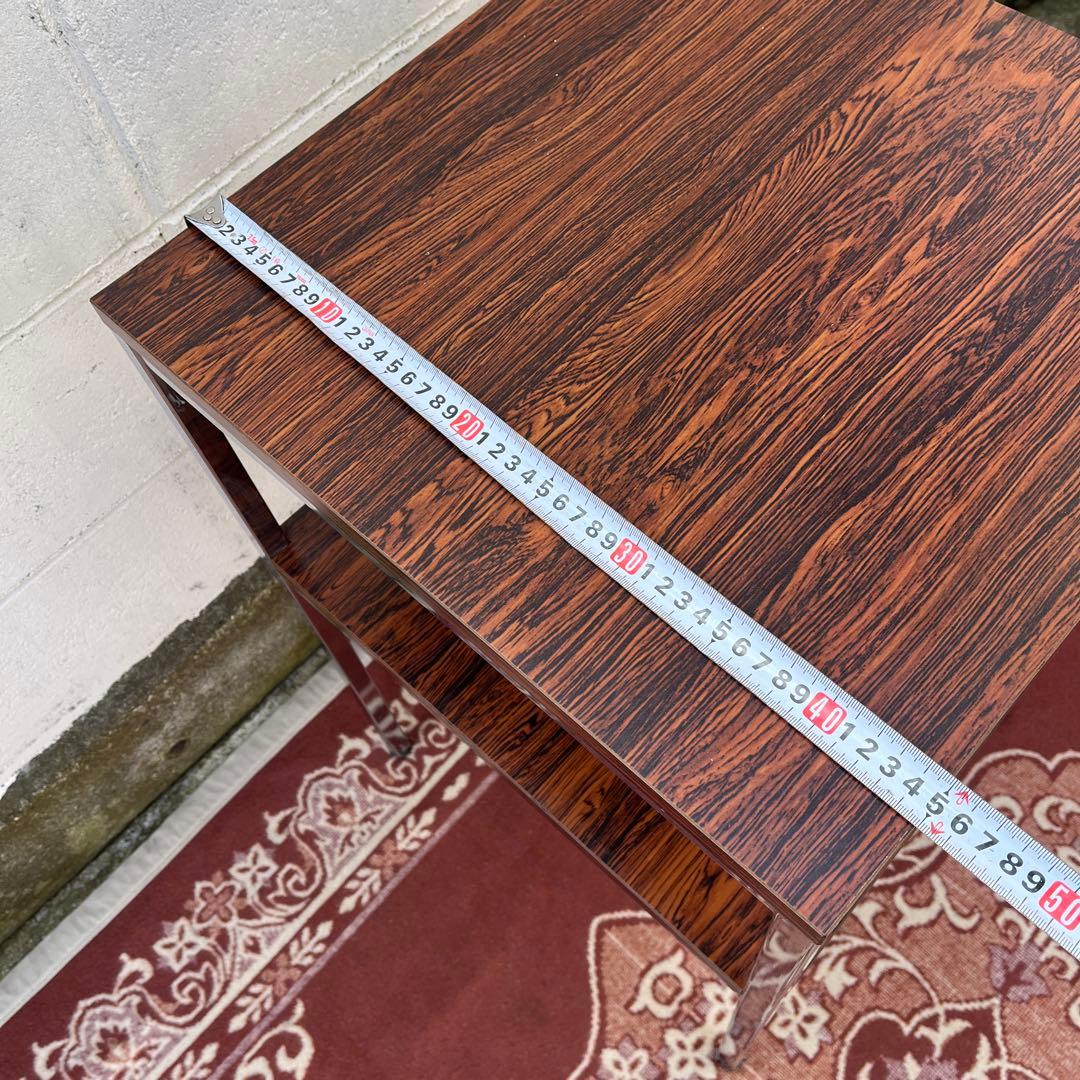 廃盤 KOKUYO コクヨ ◾️木調天板 レトロモダン サイドテーブル 2段