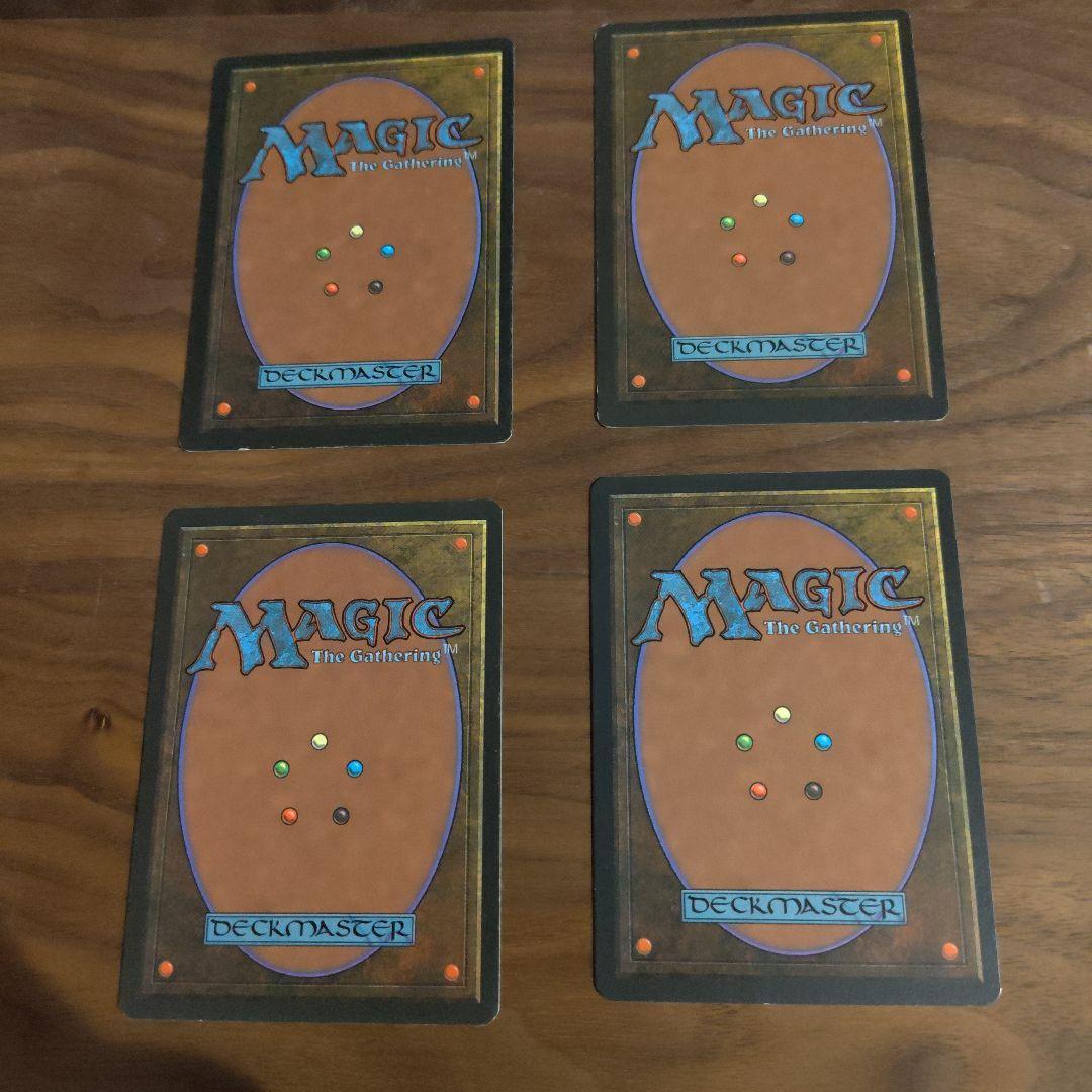 MTG 稲妻　黒枠　4ED 4枚