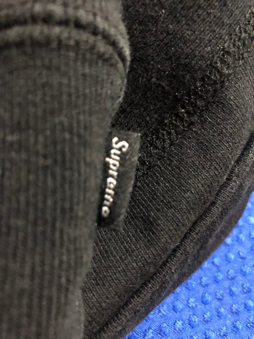 美品【S】Supreme box logo hoodyブラック フード付パーカー