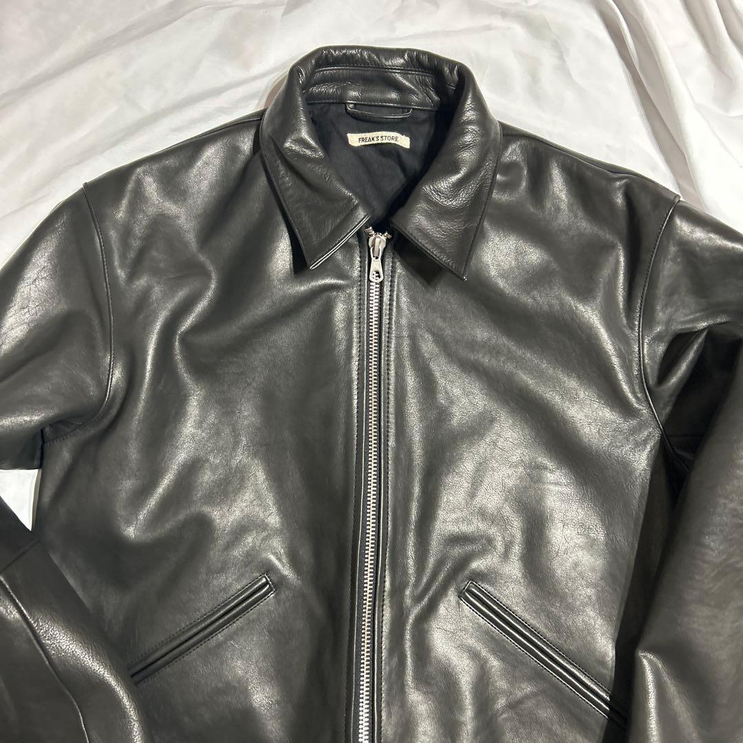 【新品】フリークスストア　ミニマル シングル ライダースジャケット/カーフレザー