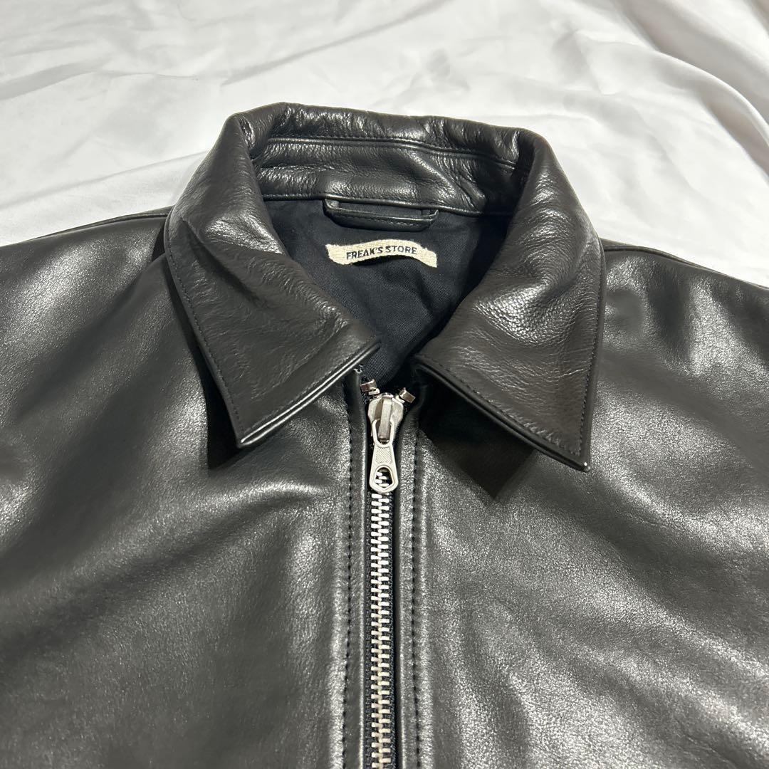 【新品】フリークスストア　ミニマル シングル ライダースジャケット/カーフレザー