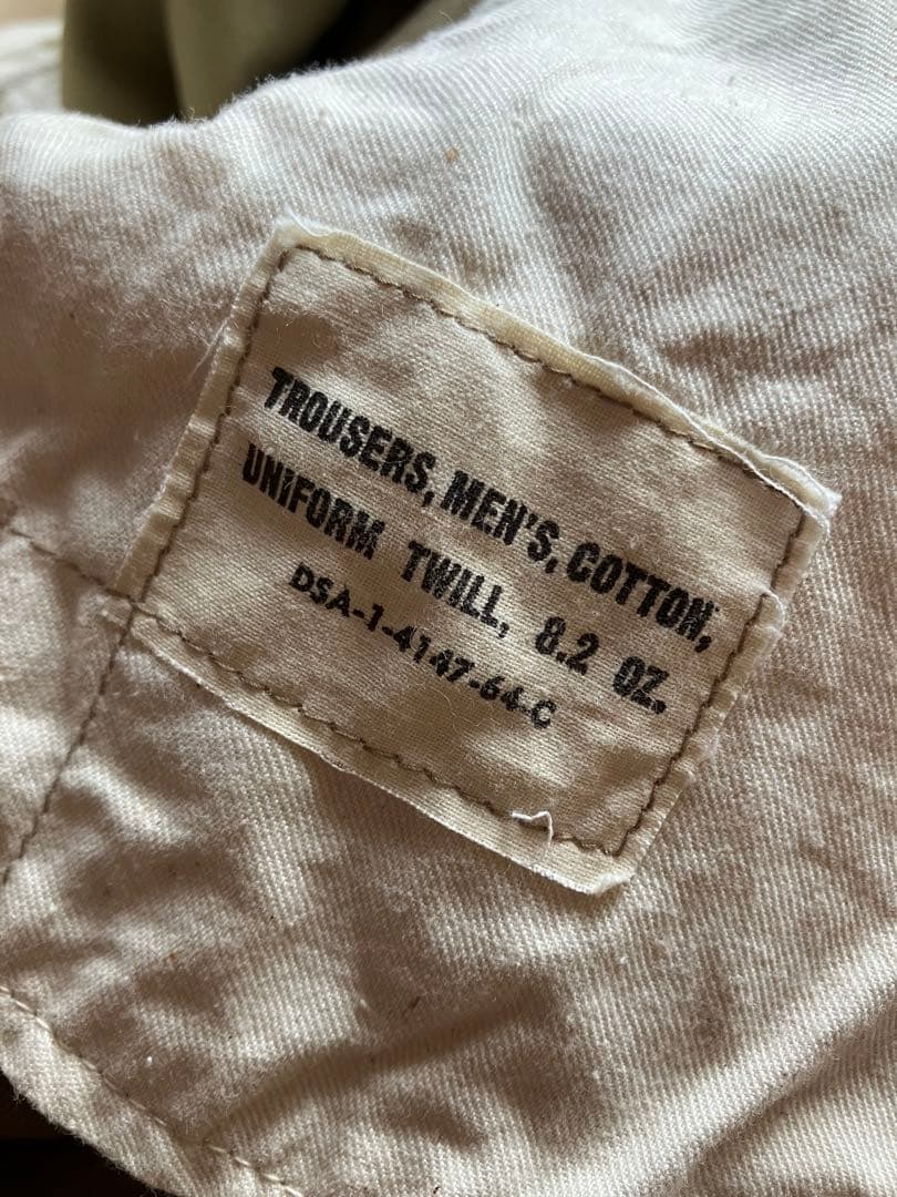 パンツ US ARMY KHAKI CHINO TROUSERS 1960s