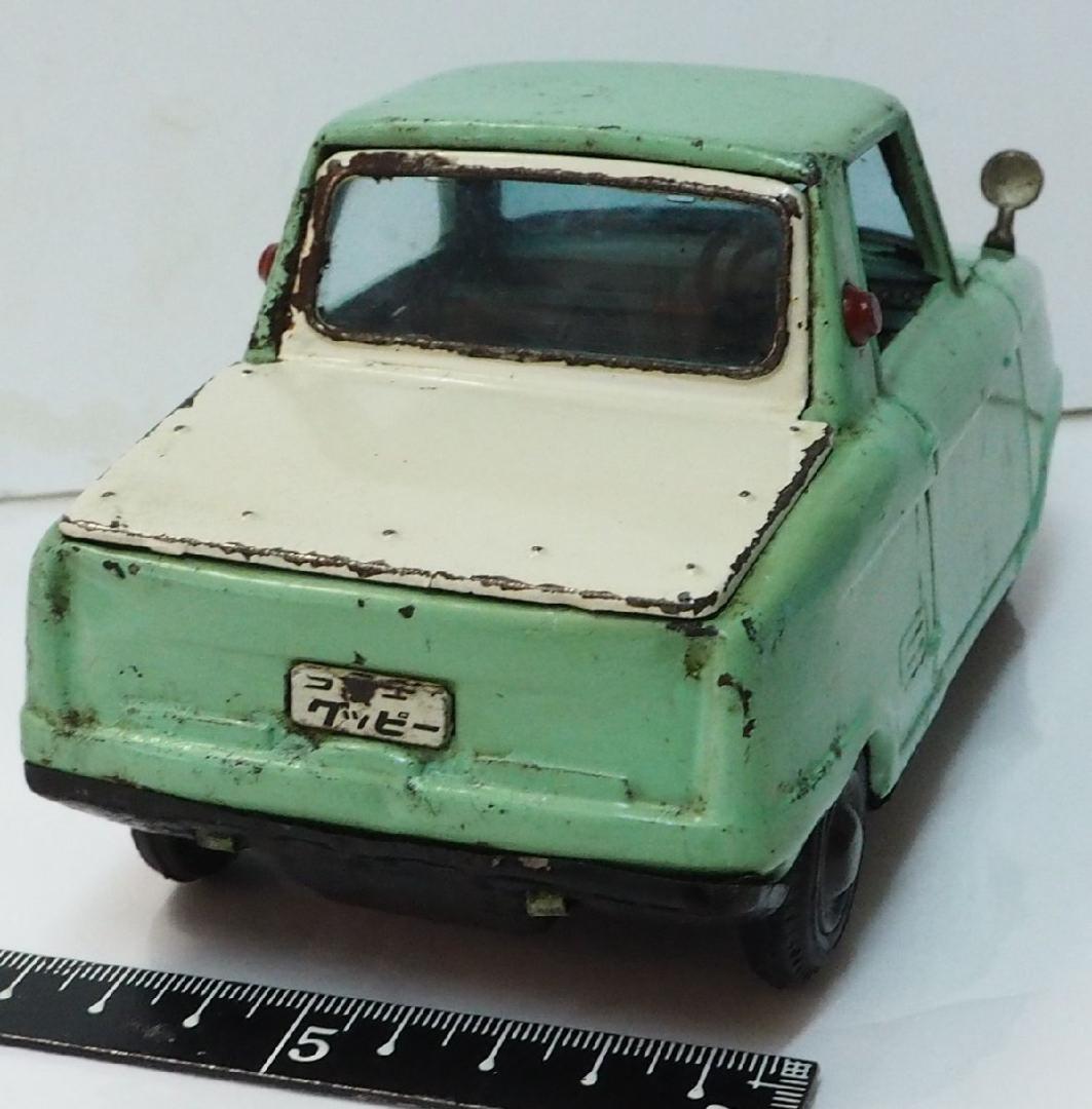 萬代屋【愛知機械工業コニー グッピー黄緑 フリクション】当時物ブリキ自動車 箱無