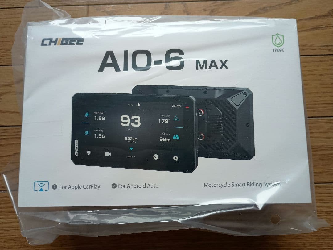 【新品未使用】AIO-6 MAX スマートライドモニター　前後カメラセット
