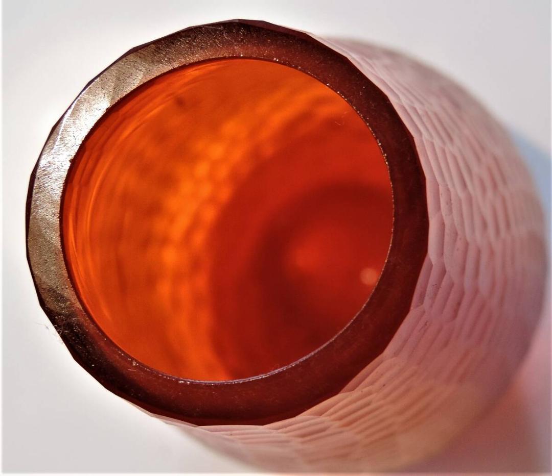 ベネチアガラス OMGバットゥ‐ト BATTUTO 技法 吹き花瓶