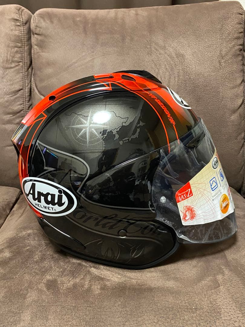 Arai VZ-Ram ヘルメット ブラック/レッド　ハラダツアー(黒/赤)
